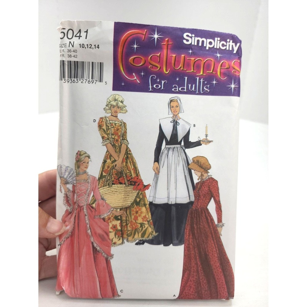 Butterick Making History B4570, prairie dress/pantaloons/apron, Sz BB 8-14 UNCUT